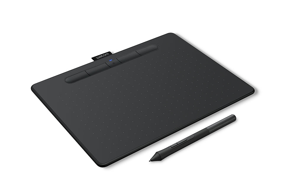 wacom CTL6100WLK0 Intuos Creative Pen Tablet Bluetooth - Medium, Black -  (Renewed)