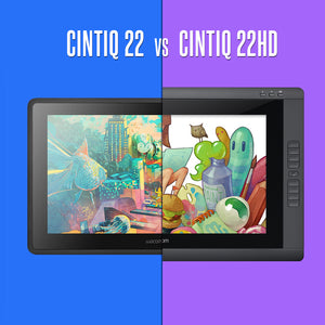 Cintiq 22HD (DTK2200) and Cintiq 22 (DTK2260K0A) Spec Comparison