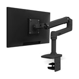 LX Desk Monitor Arm with 2-Piece Clamp & Grommet Mount (Matte Black) 45-241-224