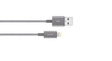 Moshi Braided Lightning to USB-A Charge/Sync Cable 99MO023044 Titanium Gray - [machollywood]