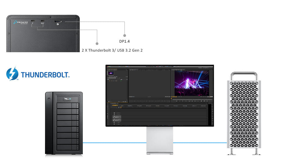 Promise Pegasus32 R6 48TB (6 x 8TB) P32R6HD48US – MacHollywood | Your  Premier Tech Partner